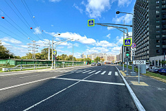 Открыто движение транспорта по новой дороге на западе Москвы  