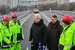 Собянин: Открыли путепровод через пути МЦД-1 в районе станции Бескудниково