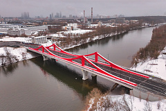 Более 6 тыс. кубометров бетона использовали при строительстве моста в створе ул. Мясищева
